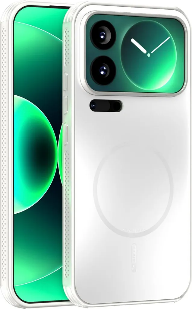 Cover Xiaomi 17 Pro Max Bianca Opaca - Design Minimal e Magnetico