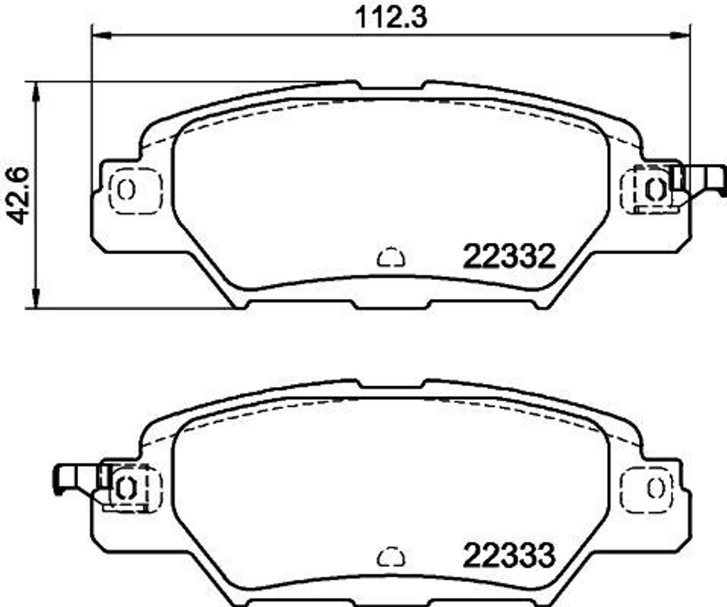 HELLA 8DB 355 025-461 - OE KAY02648Z Bremsbeläge für CX-5 (GH, KE), CX-5 (KF)