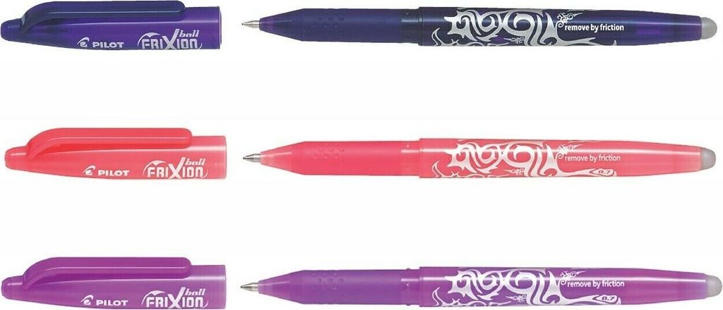 Frixion Ball 0.7 3er Set violett, koralle, purple