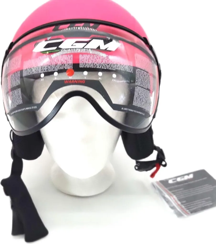 Casque de Ski Rose Fluo CGM Adulte Protection et Visibilité Ski Taille M