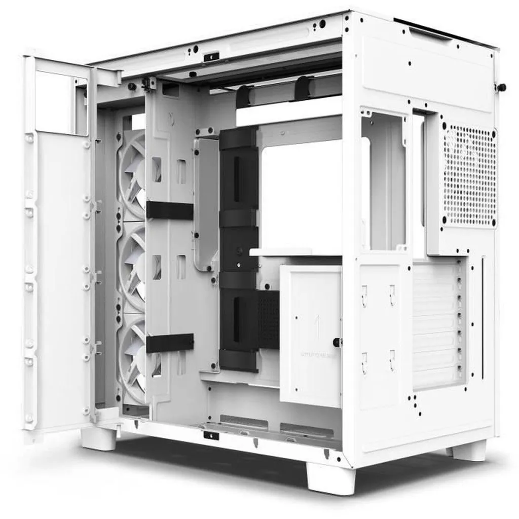 NZXT H9 Elite Boîtier PC avec Verre Trempé et Flux d'Air Optimisé Blanc