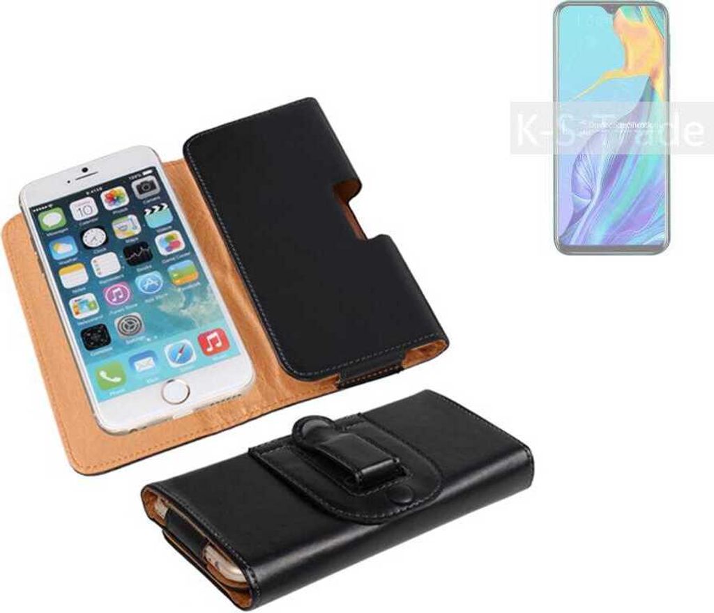 K-S-Trade Schützhülle Handyhülle kompatibel mit Blackview A60 Pro Holster Gürtel Tasche Schutzhülle Handy-Tasche Smartphone Case Seitentasche