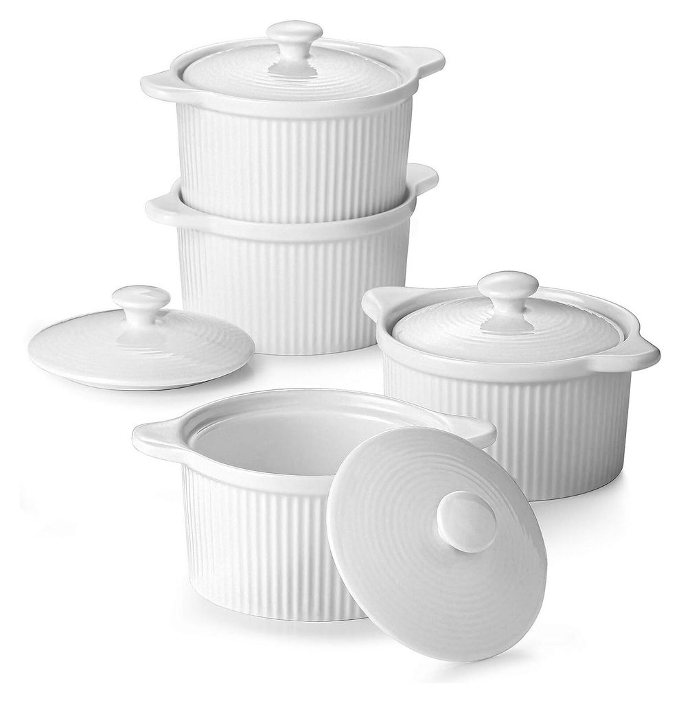Stampi da forno DOWAN con coperchi, set di 4 (207ml) - Immagine del prodotto 