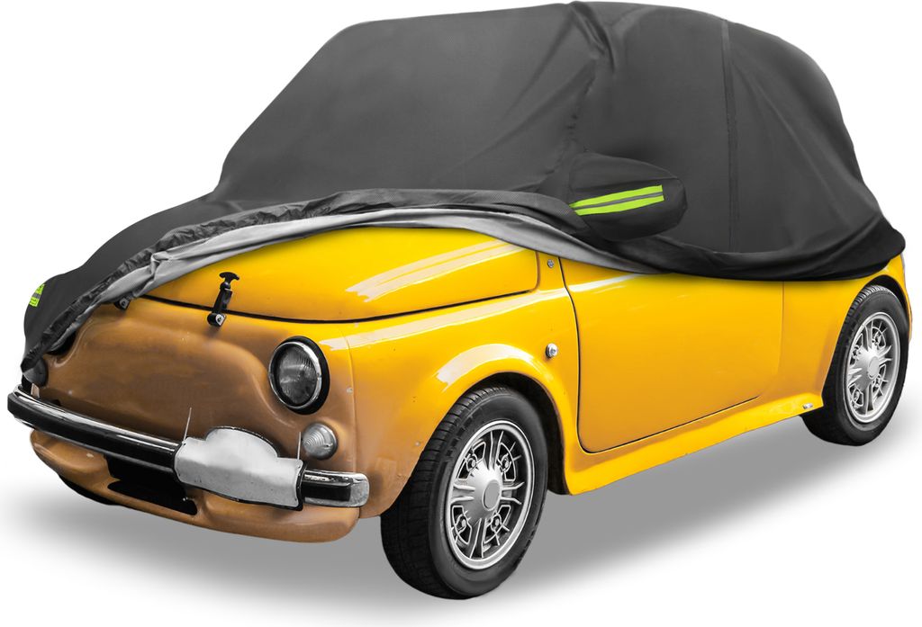 Wasserdichte Autoabdeckung Outdoor Vollgarage für Fiat 500 Produktbild 