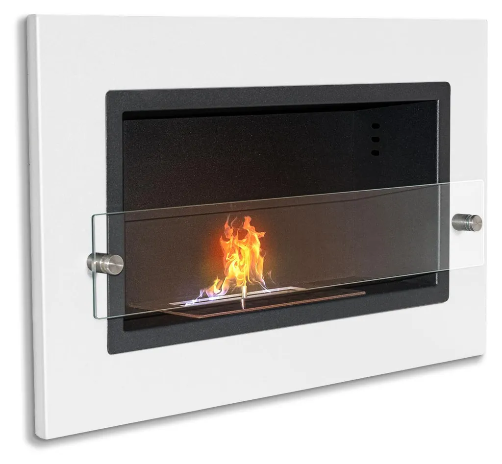 Cheminée Bioéthanol Design Adriano Blanche pour une Ambiance Cosy 64cm - 2