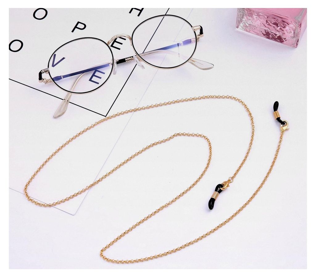 Brillenkette für Damen, Perlenkette für Lesebrillen und Sonnenbrillen, Halteband