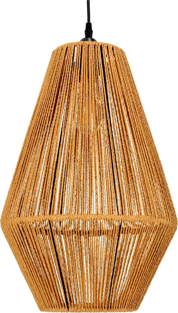 Suspension bohème 30 cm naturelle : la solution pour un éclairage doux E27