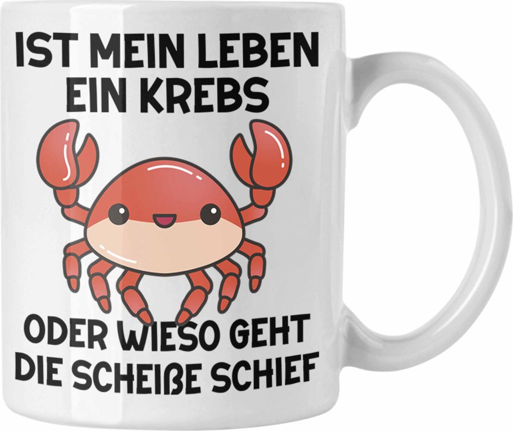 Dank Meme Tasse Spruch Internet Meme Geschenkidee Depressionen Ist Mein Leben Ein Krebs Oder Wieso Geht Die SCH Schief? (Weiß)