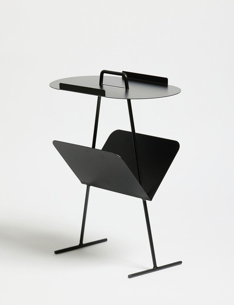 Skye Decor, Goddy - Black, Beistelltisch, Schwarz, 100% METALL, 44 x 22,5 x 54 cm