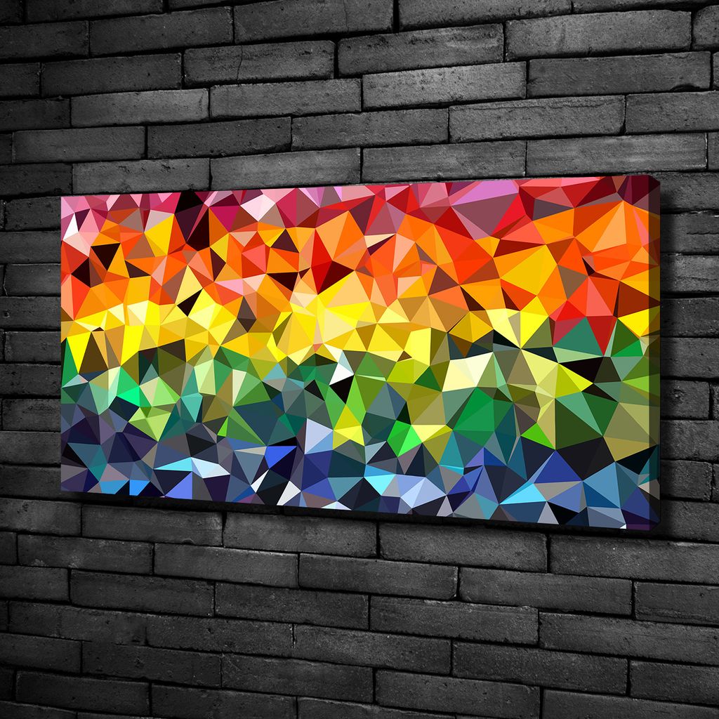 Tulup Leinwandbild -100x50 cm - Wandkunst - Drucke auf Leinwand - Leinwanddruck - Kunst: modern & klassisch - Mehrfarbig - Geometrische Figuren