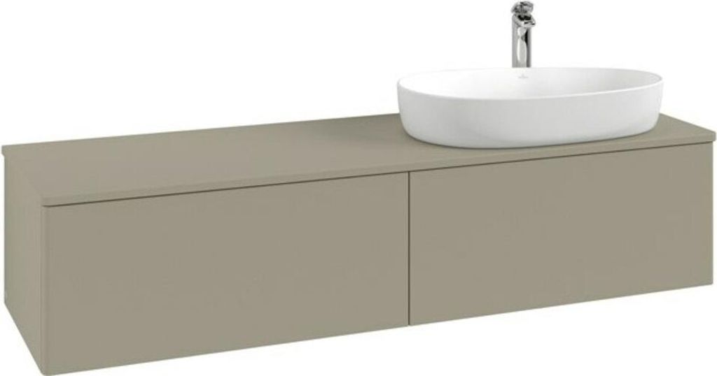 V&B Waschtischunterschrank ohne Frontstruktur Antao 160x50cm, HL, WBP Lac, lea gre. m Lac