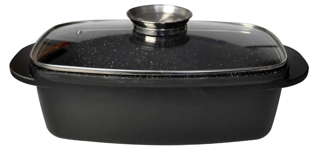 Bräter 6 L Aluminiumguss Schmortopf Induktion Bratentopf Produktbild 