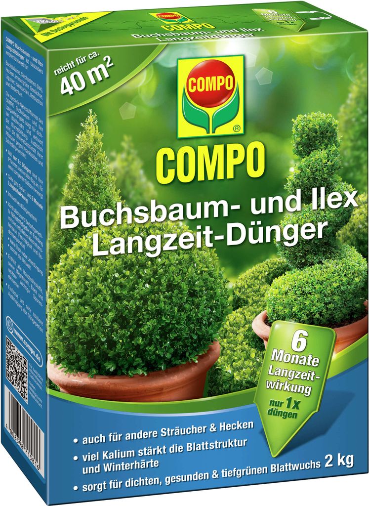 COMPO Buchsbaum- und Ilex Langzeit-Dünger 2 kg Produktbild 