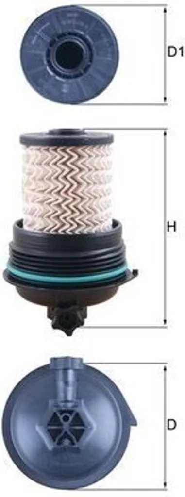 Filtre diesel MAHLE KX 480 haute efficacité pour Megane 4 Grandtour