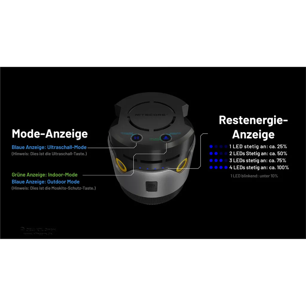 Répulsif EMR30 Nitecore Polyvalent avec Diffusion Thermique Haute Précision - 8