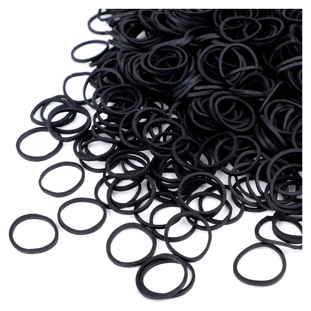 Schwarze Gummibänder 20 mm für Haushalt und Büro