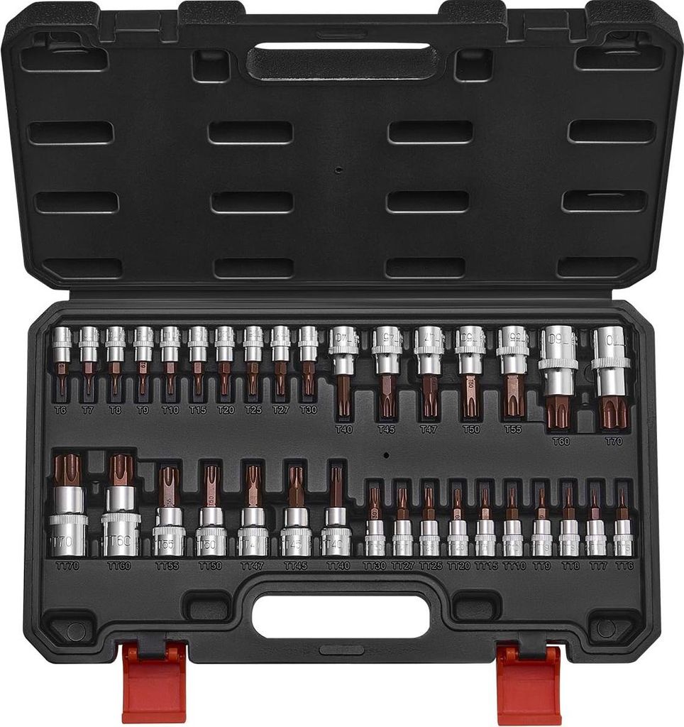 VEVOR Torx Bohrer Steckschlüsselsatz 34-tlg, massiver Stern Produktbild 