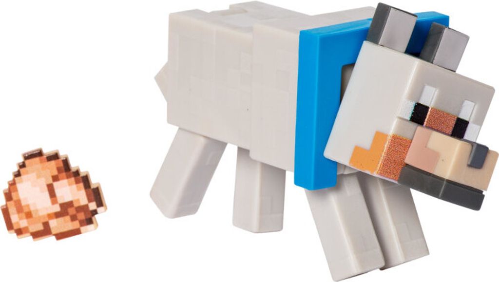 Figura del lupo di Minecraft - alta circa 8 cm con portale, Immagine del prodotto 