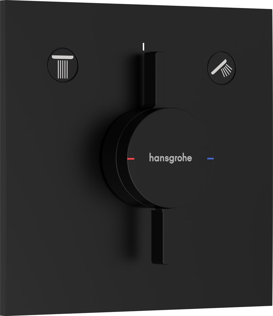 HansGrohe DuoTurn E Mischer UP 2 Verbr.MSW Matt Black, Produktbild 
