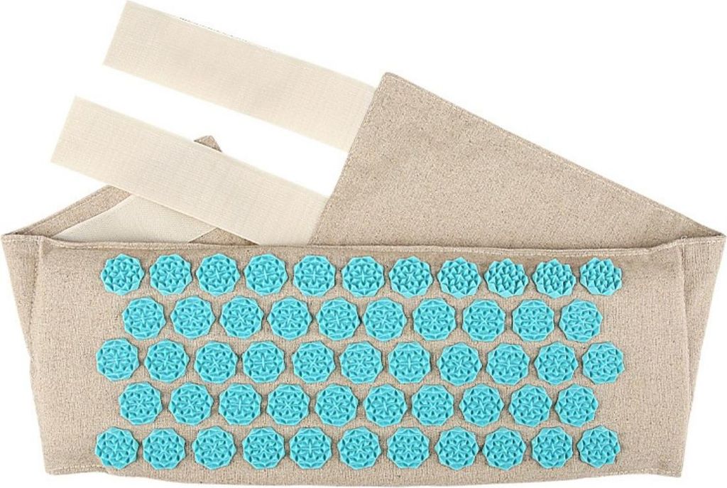 INF Akupunktur Leinen Lendenwirbelstützgürtel - Verstellbar, Atmungsaktiv, Bequem