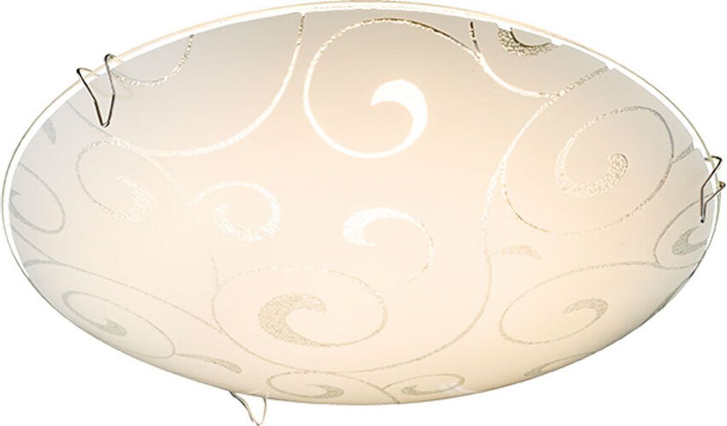 LED Deckenlampe, 8 Watt, Glaskristalle, Glas, rund