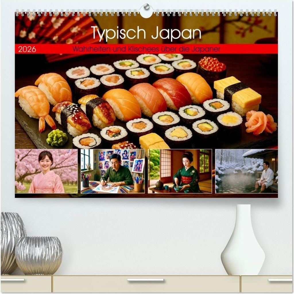 Typisch Japan. Wahrheiten und Klischees über die Japaner (hochwertiger Premium Wandkalender 2026 DIN A2 quer), Kunstdruck in Hochglanz