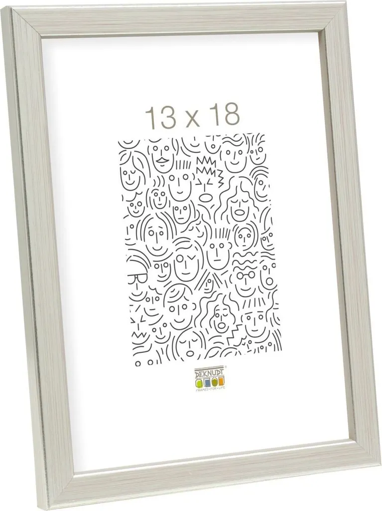 Cadre photo Deknudt S41J 30x40 argent : fini les cadres qui se cassent