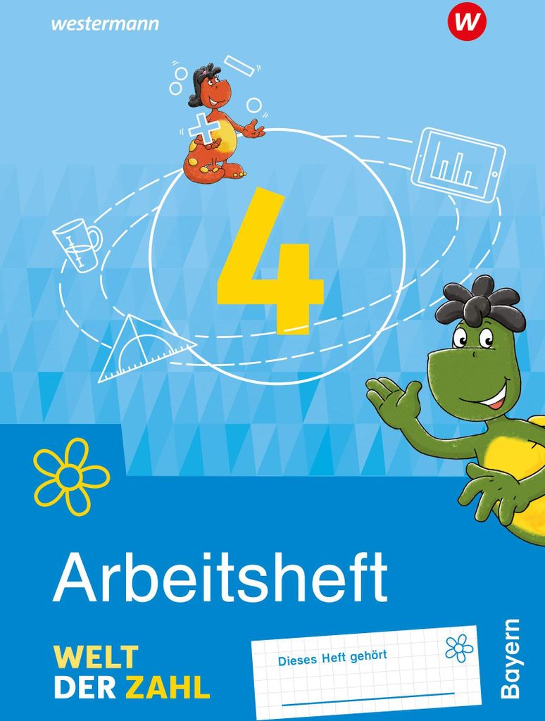 Welt der Zahl 4. Arbeitsheft.  Für Bayern Produktbild 