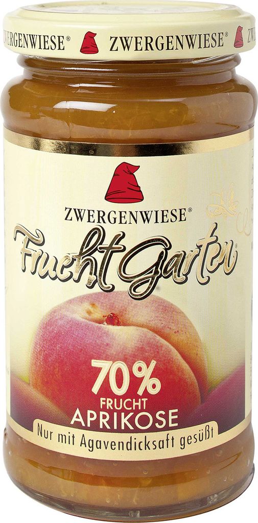 Zwergenwiese Aprikose Marmelade 225g - Produktbild 