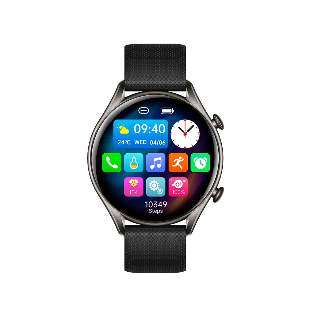 myPhone EL Montre Connectée Robuste IP67 - Écran 1,32" Noir Anti-Choc