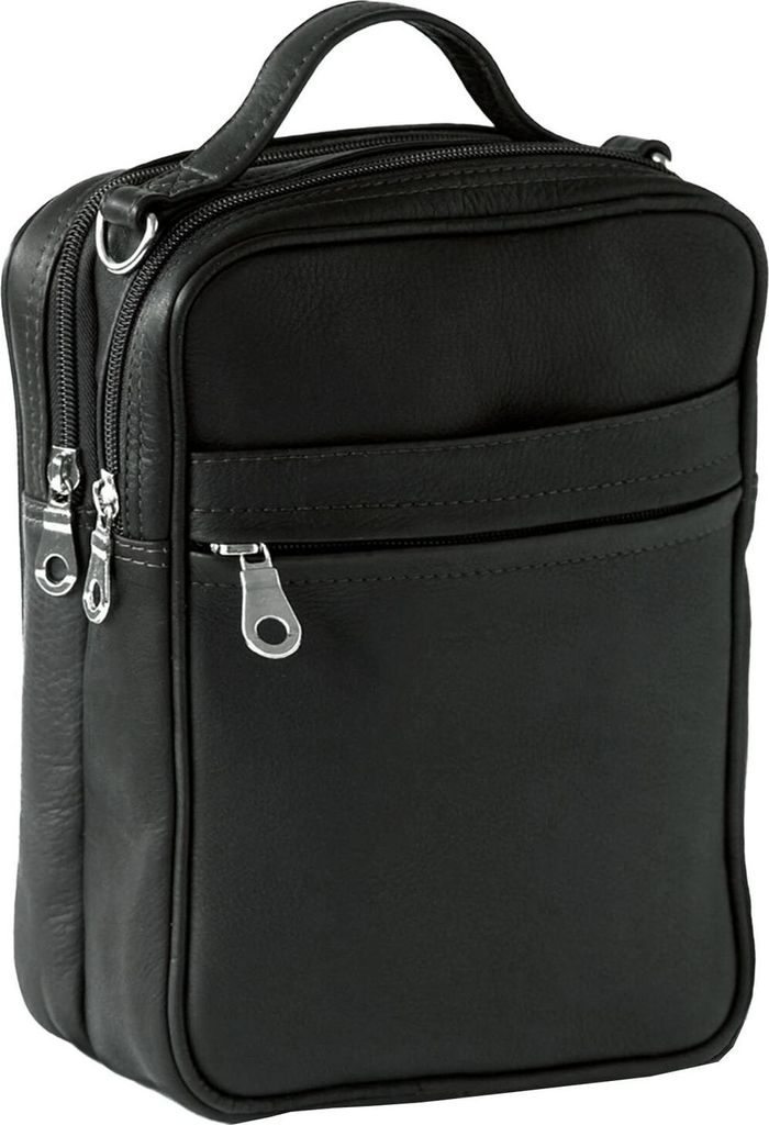 HAROLD'S Leder Umhängetasche Country Messengerbag Black schwarz