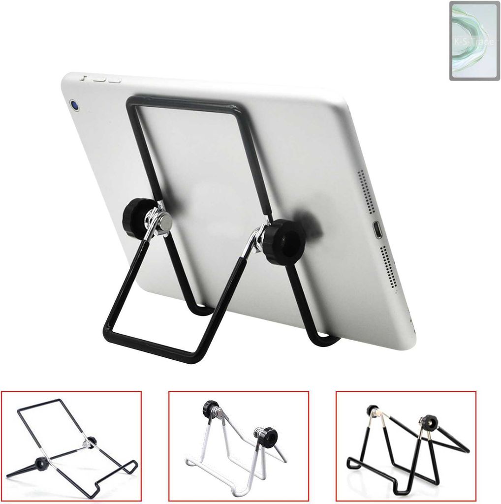K-S-Trade Tablet-Ständer Tablet-Halterung Tablet-Aufsteller kompatibel mit Cubot TAB 40 faltbarer Tischständer Tablet Halterung