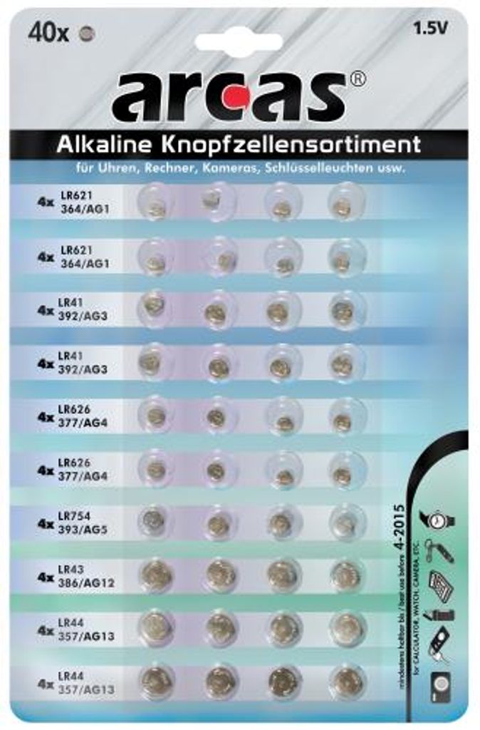 ARCAS 12794000 Sada batérií (8x alkalické batérie Obrázok produktu 