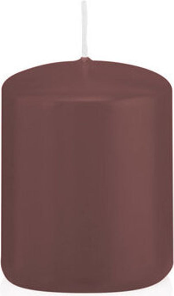 24 Stumpen Kerzen Taupe 6 x 4,8 cm (H x D) deutsche Marken Kerzen aus 100% Paraffin Wachs in er RAL Kerzen Qualität