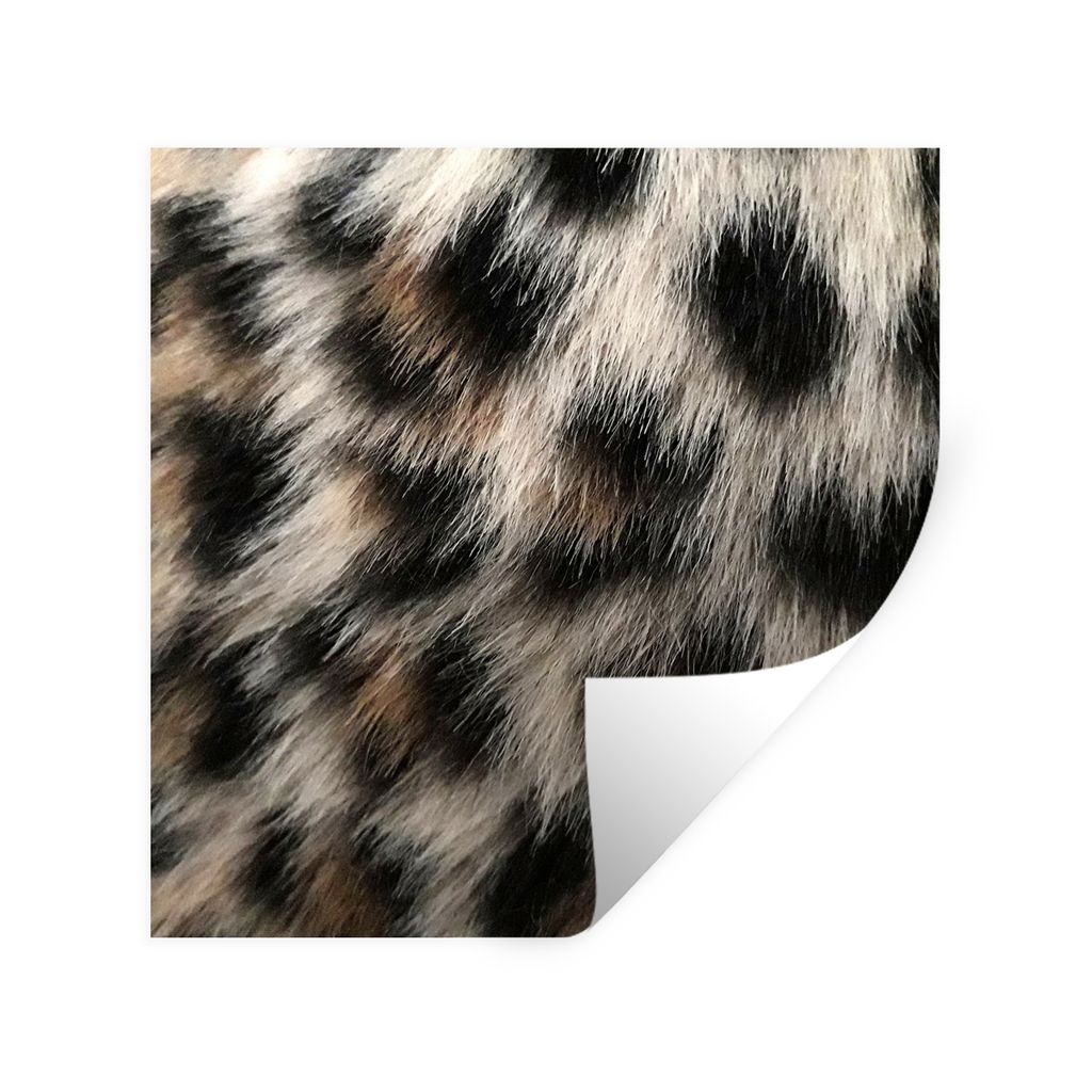 MuchoWow Wandtattoo Wandsticker Wandaufkleber Nahaufnahme Pantherdruck 80x80 cm Selbstklebend und Repositionierbar - Wierderverwendbar - Selbstkl...