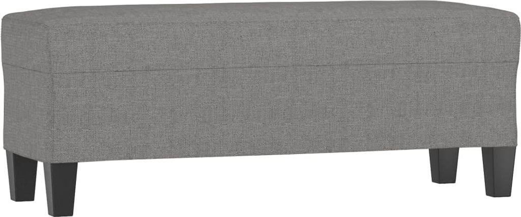 Sitzbank Dunkelgrau 100x35x41 cm Stoff