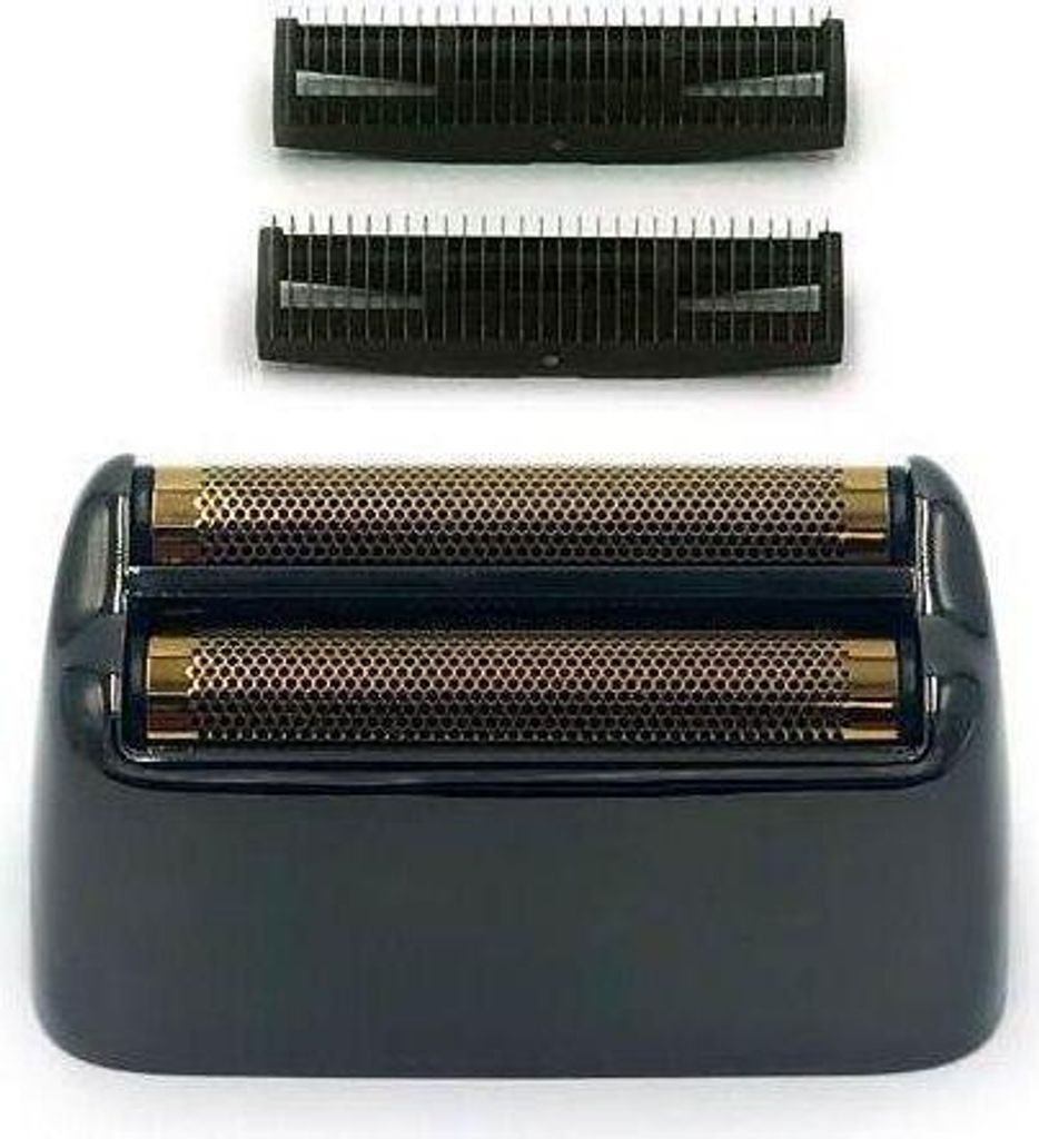 A set of replacement shaver heads and foils for a Babyliss Pro FXFS2 GunSteel shaver.