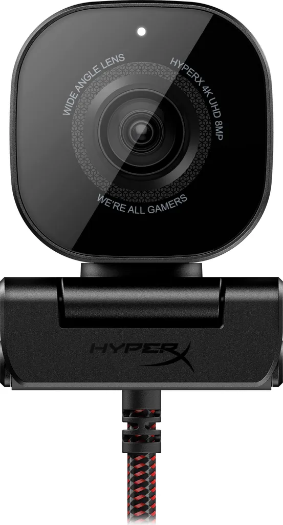 Webcam HyperX Vision S 4K idéale pour Télétravail et Création de Contenu