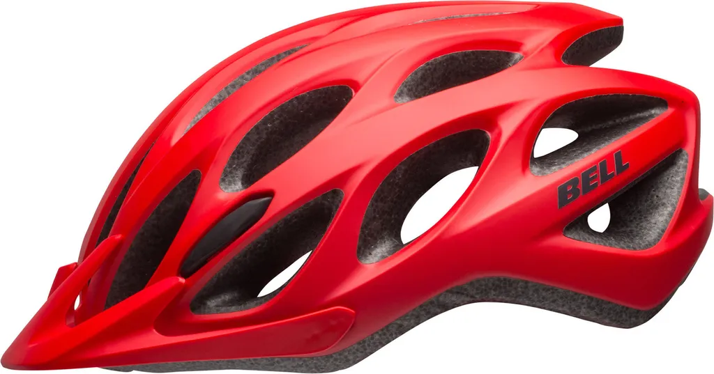 Casque Bell Tracker rouge ventilé avec système Ergo Fit ajustable