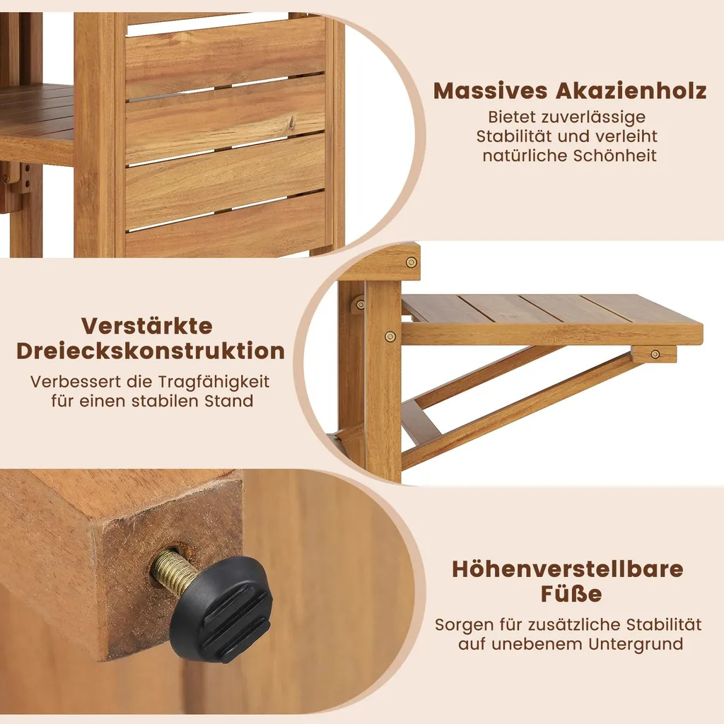 Table de camping pour barbecue portable, station de cuisine extérieure