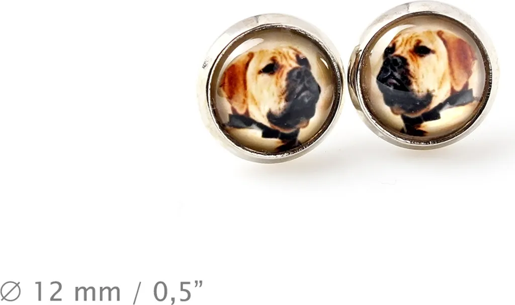Bullmastiff - Set di gioielli in una scatola, collana, orecchini, bracciale, prodotti del marchio Art-Dog