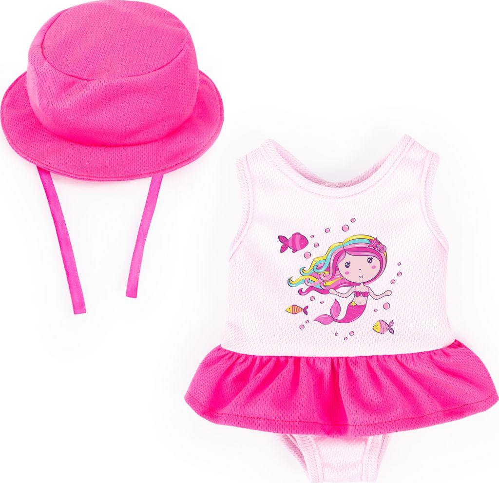 Bayer Design 84204AA Puppenkleidung, Badebekleidung 38 -42 cm, Babypuppen Anziehsachen, rosa