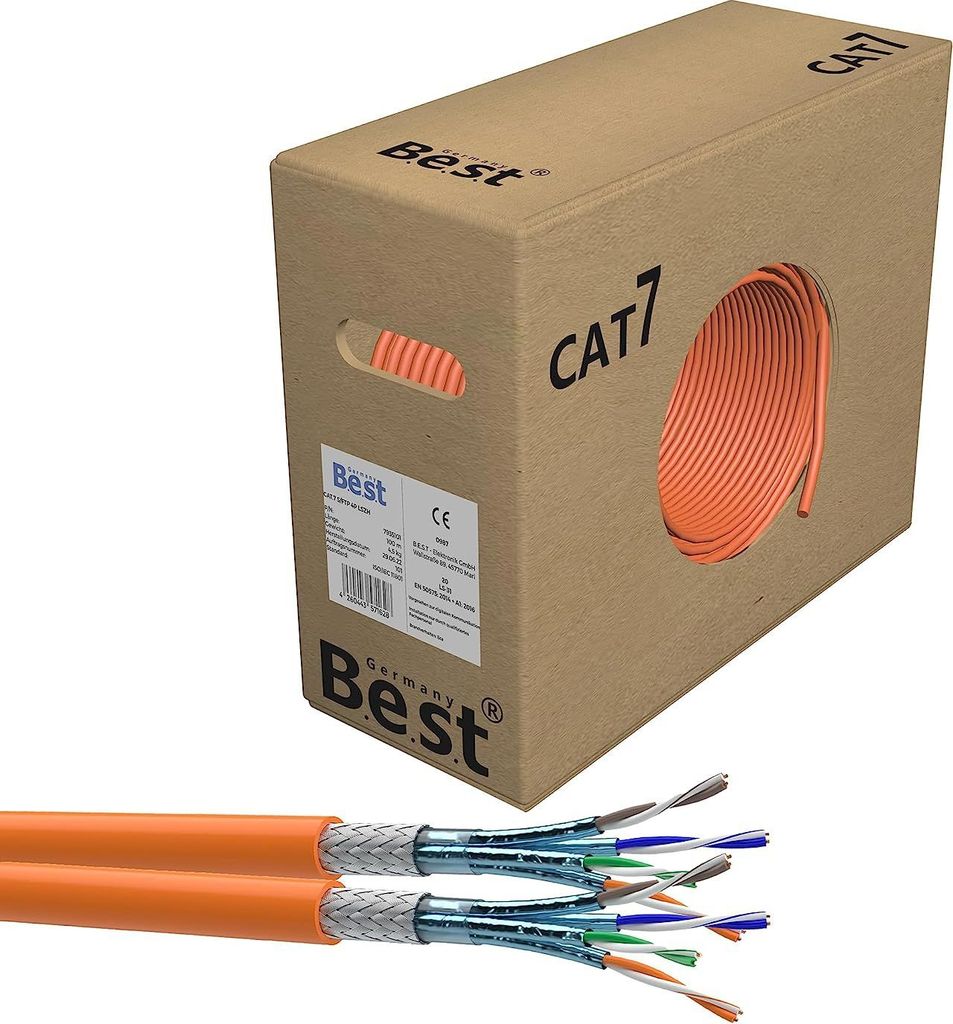 50m Germany B.e.s.t CAT 7 Verlegekabel Duplex | Kaufland.de