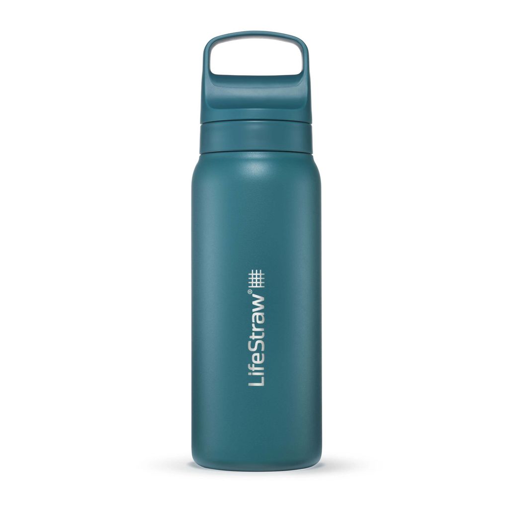Bouteille filtrante LifeStraw Go 2.0 Laguna Teal en acier Image du produit 
