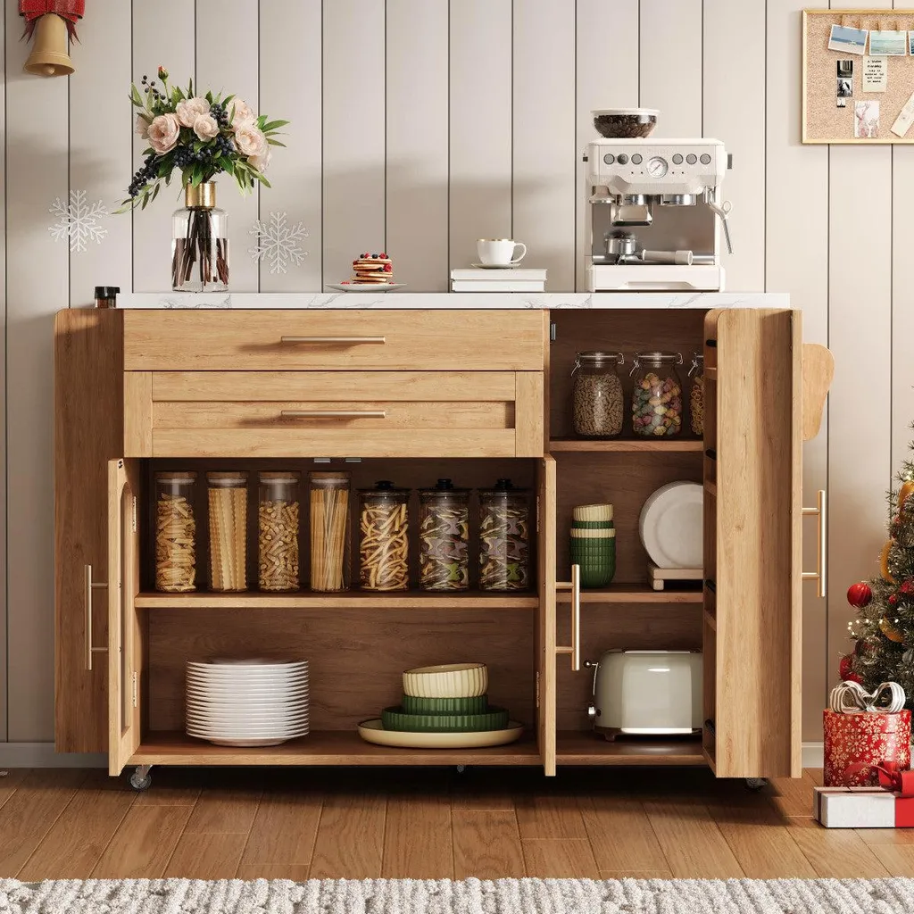Table de bar de cuisine extensible pour repas et préparation de repas