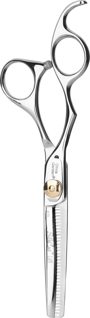 Olivia Garden Effilierschere Linkshand Haarschneide Schere SilkCut 35 Zähne Europa Hair