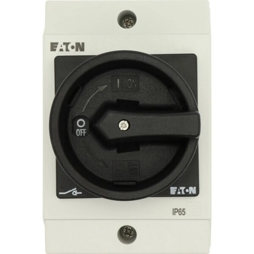 Interrupteur électrique triphasé Eaton Noir avec boîtier de protection