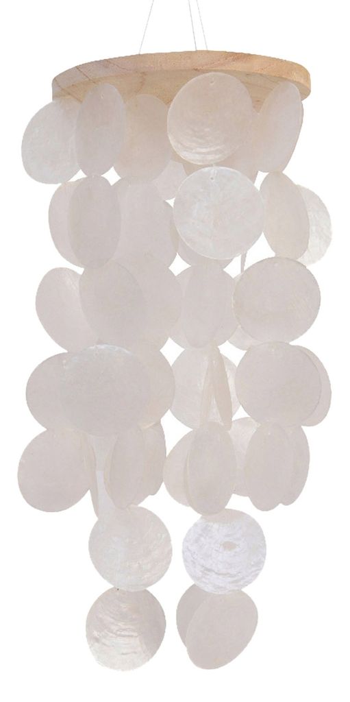 Windspiel Capiz Muscheln 14x36cm für innen oder außen Produktbild 