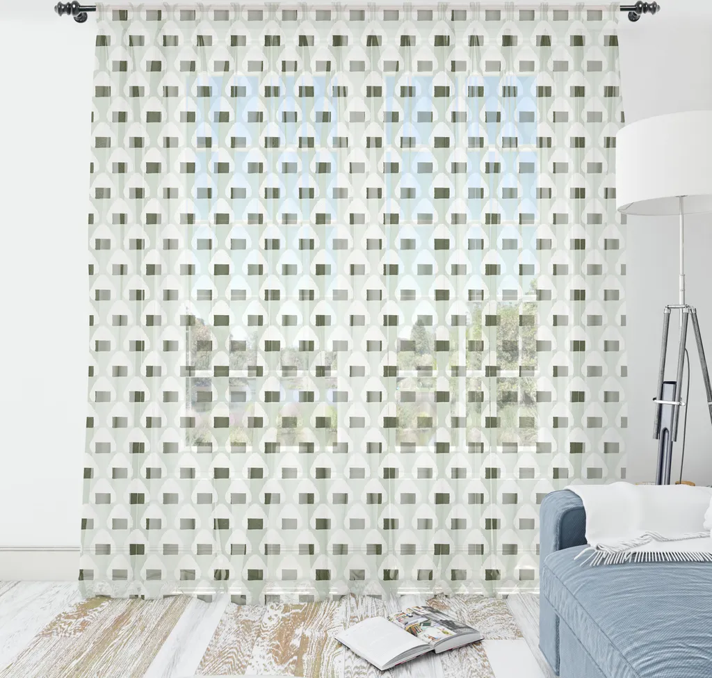 Arazzo Giapponese Onigiri ABAKUHAUS - Decorazione Murale Satin Verde
