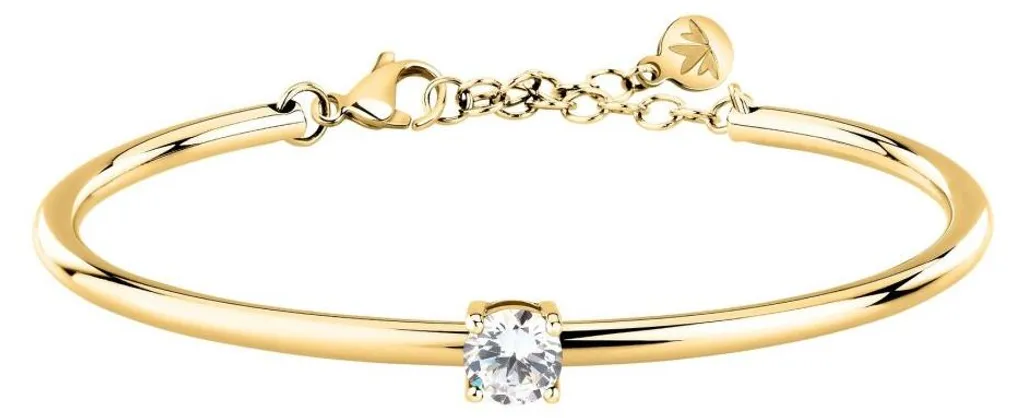 Bracelet or massif et boucles d'oreilles zircone luxe SAKM97
